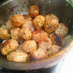 Smoked Italian meatballs A picture of Smoked Italian meatballs.