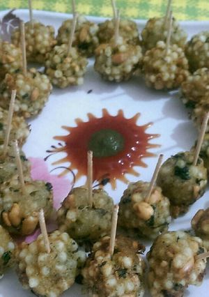A picture of Sabudana Fritters.