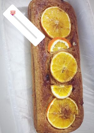Una foto de Budín de avena y naranja con frutos secos