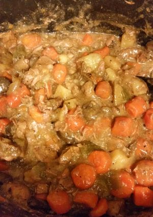 A picture of Peppery Crockpot Beef Stew.