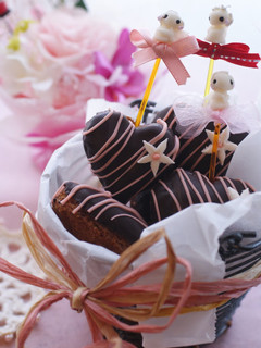 A picture of Simple Chocolate Donuts for Valentine's Day.