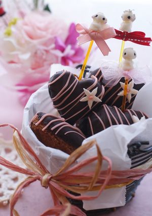 A picture of Simple Chocolate Donuts for Valentine's Day.