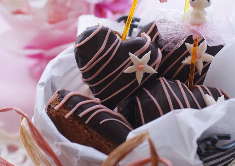 Steps to Make Speedy Simple Chocolate Donuts for Valentine&#39;s Day