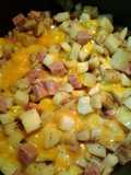 cheese spam and taters