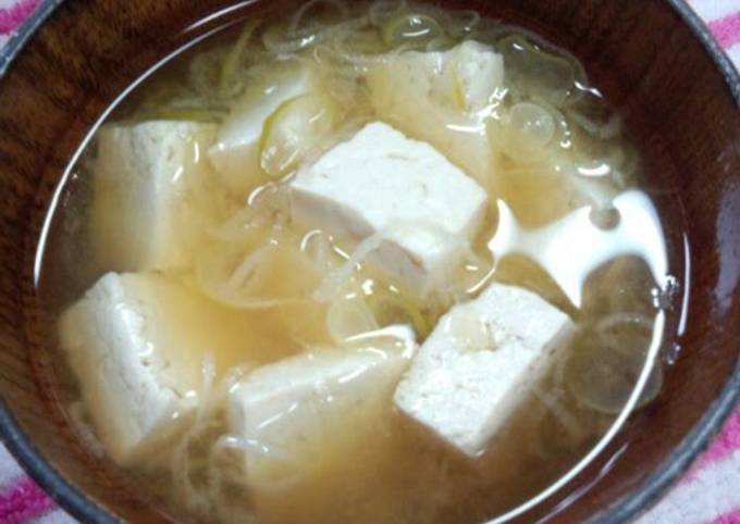 Miso Soup with Firm Tofu