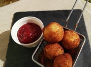 Una foto de bola de pure de patata