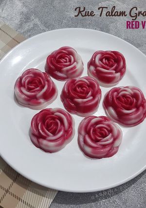 Foto resep Kue Talam Gradasi Red Velvet
