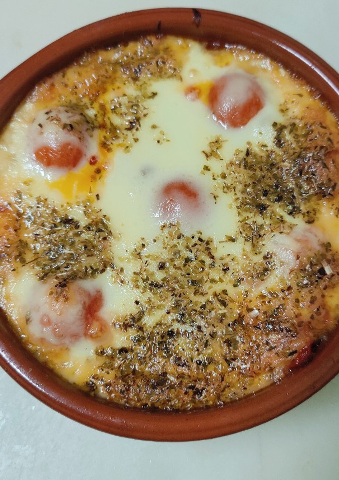Una foto de Verduras con Provolone al horno