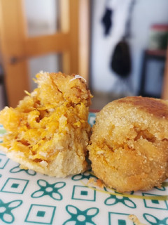 Una foto de Croquetas de calabaza y queso azul