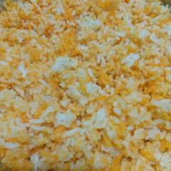 A picture of Coloured white rice.