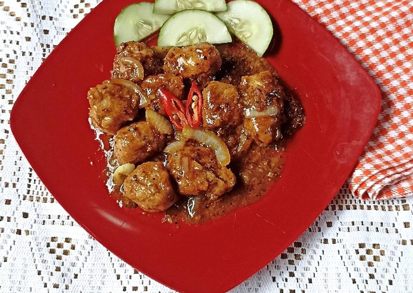 Bakso Tewel Lada Hitam