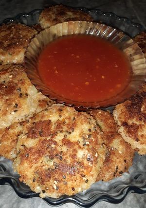 A picture of Chinese cutlets.
