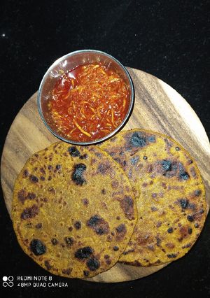 A picture of બાજરી ના ઢેબરા.