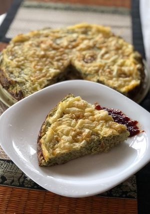 O poză a rețetei Tartă de broccoli 🥦 cu pui.