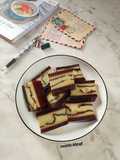Puding roti matcha