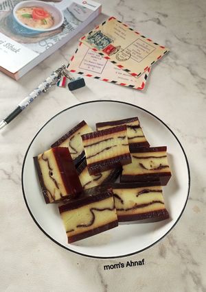 Foto resep Puding roti matcha