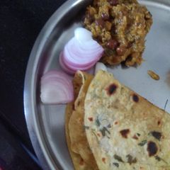 A picture of Black chana gravy in dhaba style.