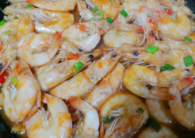 Recipe: Perfect Buttered garlic shrimp