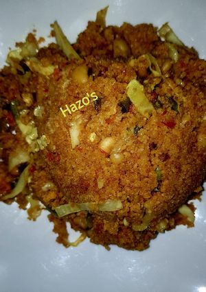 Dafadukan Cous Cous da wake Da kayan lambu ainihin hoton girkin