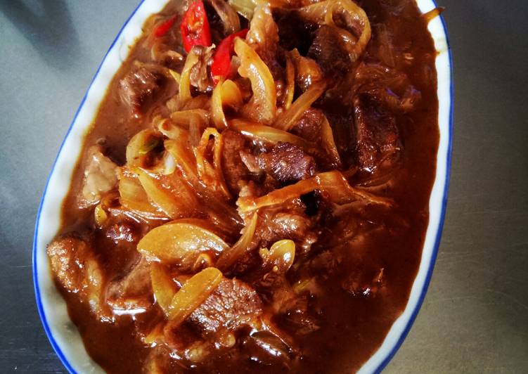Daging sapi dg bawang bombay