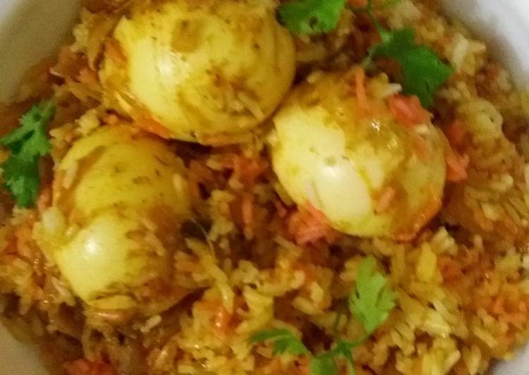 Recipe: Delicious Egg biryani