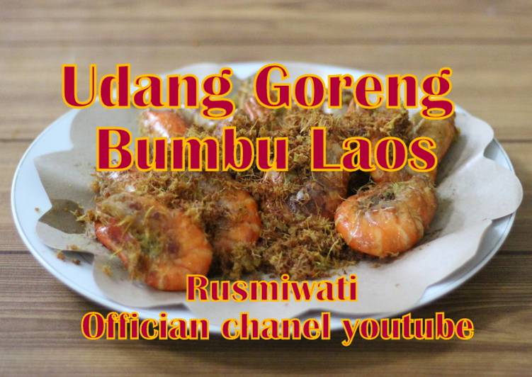 Resep Udang goreng bumbu laos Anti Gagal