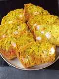 Cake crevettes, curcuma à la farine de millet
