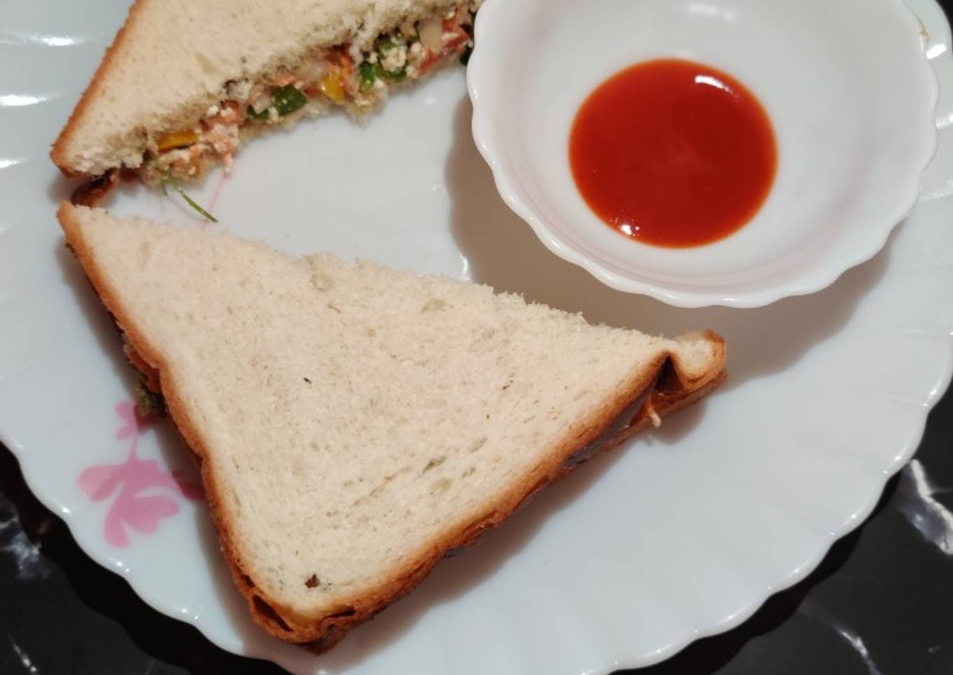 No Fire Veg Sandwich..