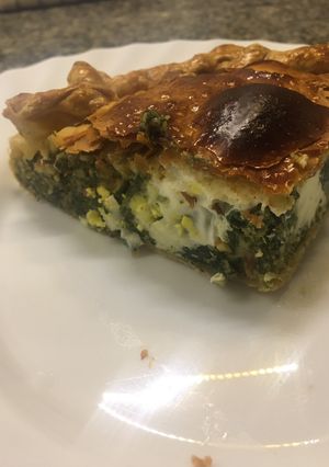 Una foto de Pascualina de espinaca y queso