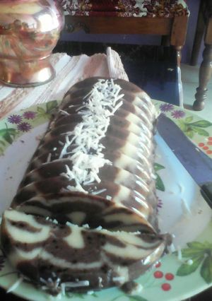 Foto resep Puding Zebra