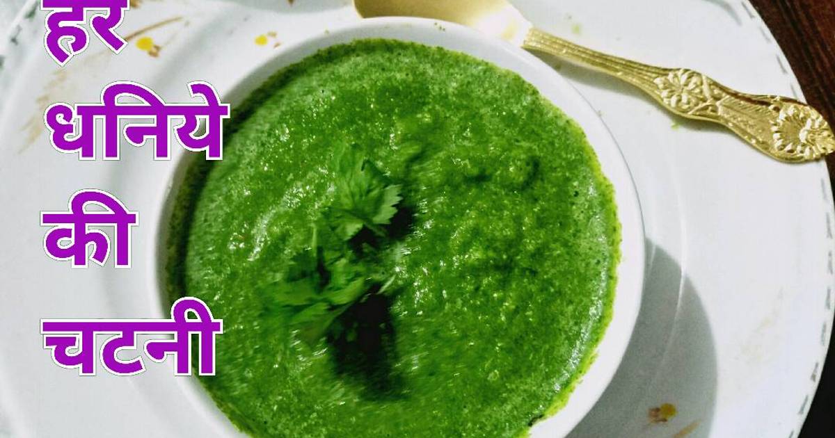 Green Coriander dip Recipe by Lion Garima Saxena Cookpad