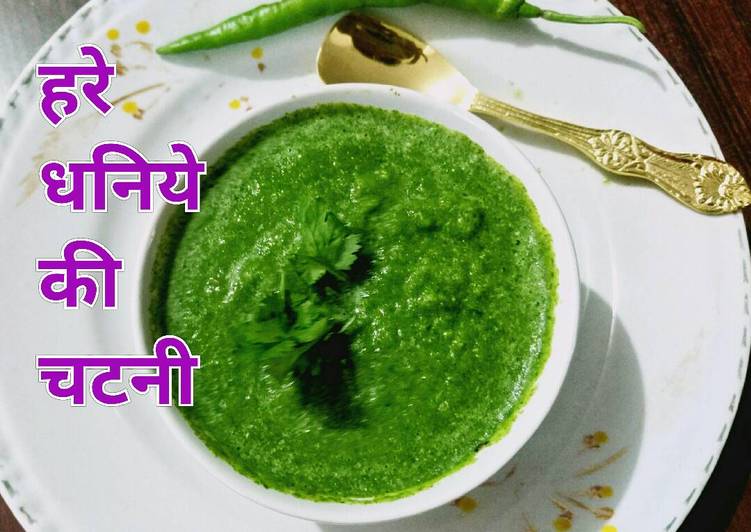Recipe of Speedy Green Coriander dip