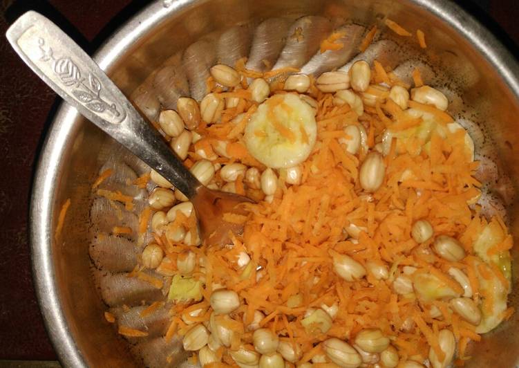 Simple Way to Make Homemade Carrot peanut salad