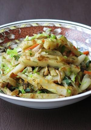 [家常炒餅]簡易家常菜 眷村菜 的食譜成品照片