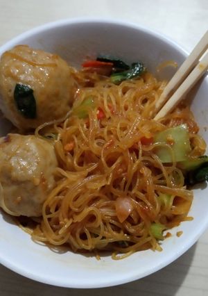 Foto resep Bihun goreng pedas