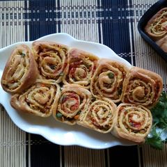 A picture of Noodles pull apart rolls#oneafrica.