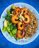 Cơm trưa or tối (5) : Giảm cân với ức gà và tôm