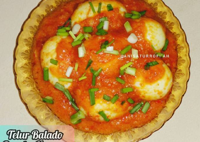 Resep Telur Protein Terbaik~Telur Balado Bumbu Kacang yang Lezat Sekali