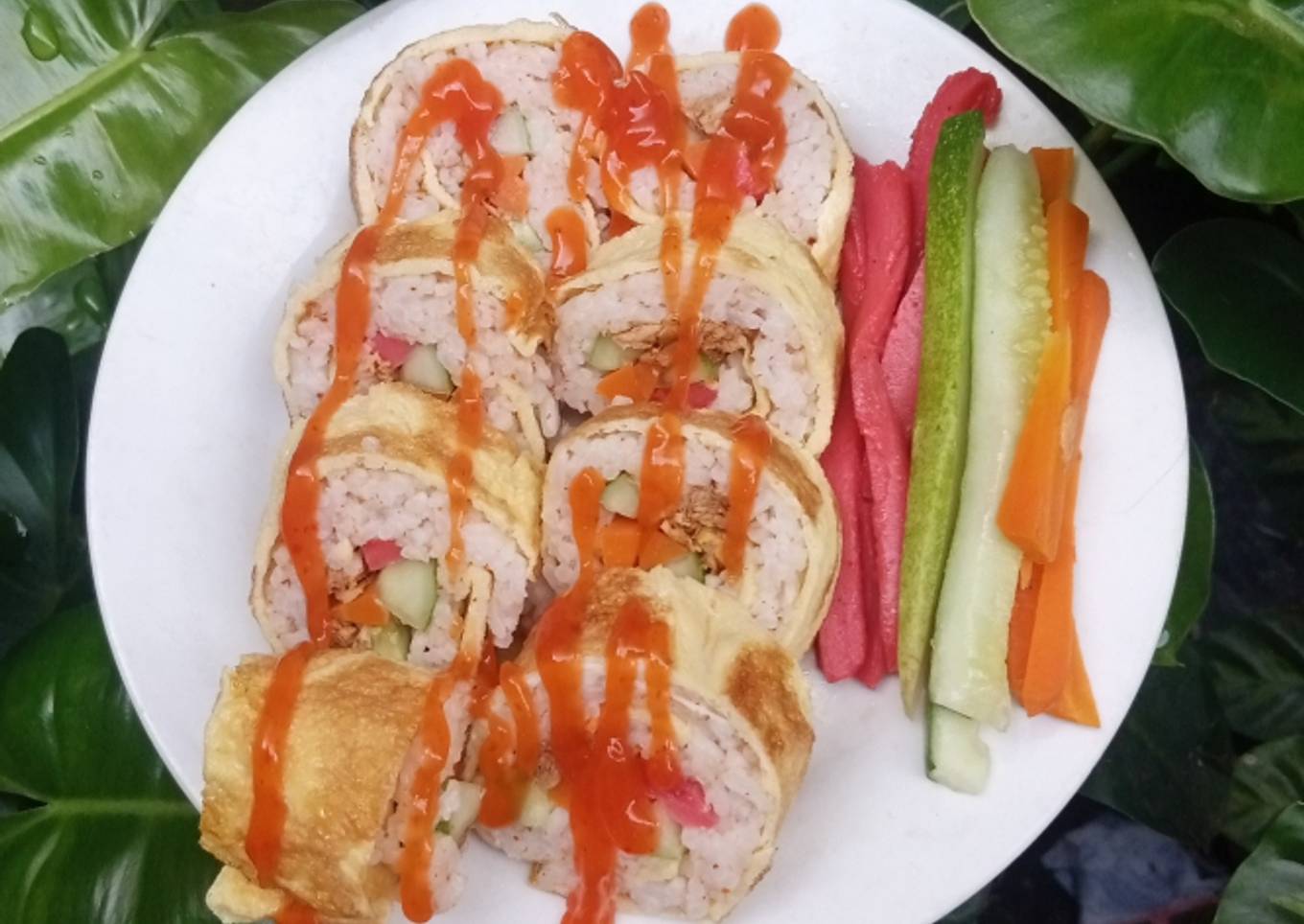 Nasi gulung telor