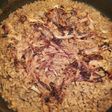 Mjadra/ Arroz con lentejas y cebollas caramelizadas