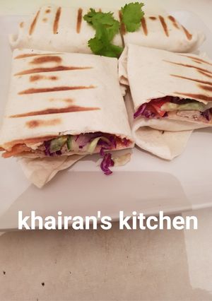 Chicken shawarma ainihin hoton girkin