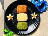 ট্রাই কালার সব্জী সুজির হালুয়া (tri colour sabji sooji halwa recipe in Bengali)