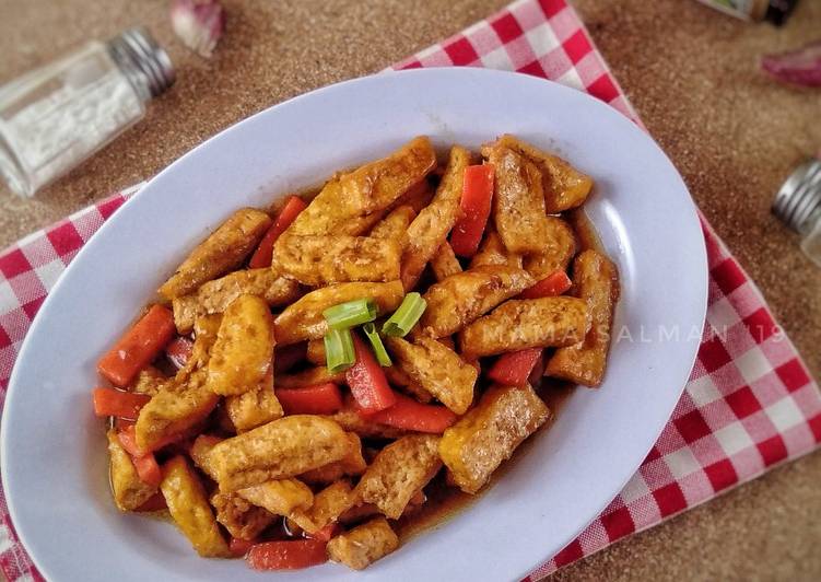 Tahu Goreng Saus Tiram