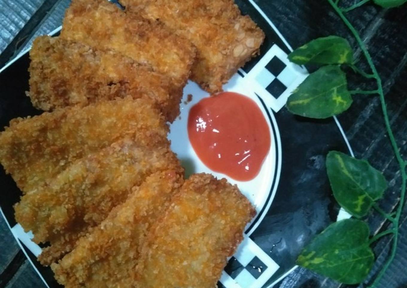Tempe goreng kribo