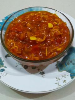 સેવ ટામેટાં નું લસણિયું શાક (Sev Tomato Lasaniyu Shak Recipe In Gujarati) રેસીપી મુખ્ય ફોટો