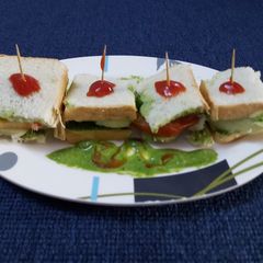 A picture of Veg sandwich.
