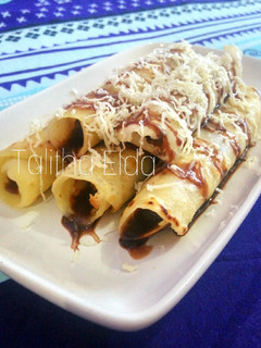 Foto resep Roll Pancake (Banana Cheese Chocolate)