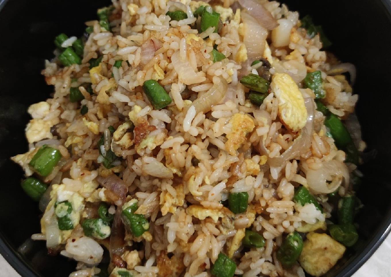 Fried rice with wok hey