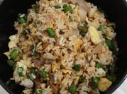 A picture of rice and soya beans