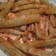 A picture of Fried whole lotus stalks.